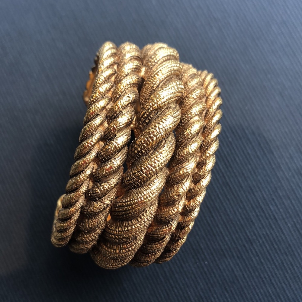 Chanel Authentic gold color twisted bracelet
